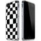 Black and White Zoomed Checkerboard iPhone SE (2nd & 3rd Gen) Clear Case