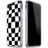 Black and White Zoomed Checkerboard iPhone SE (2nd & 3rd Gen) Clear Case