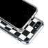 Black and White Zoomed Checkerboard iPhone SE (2nd & 3rd Gen) Clear Case