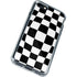 Black and White Zoomed Checkerboard iPhone SE (2nd & 3rd Gen) Clear Case
