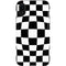 Black and White Zoomed Checkerboard iPhone XR Pro Case
