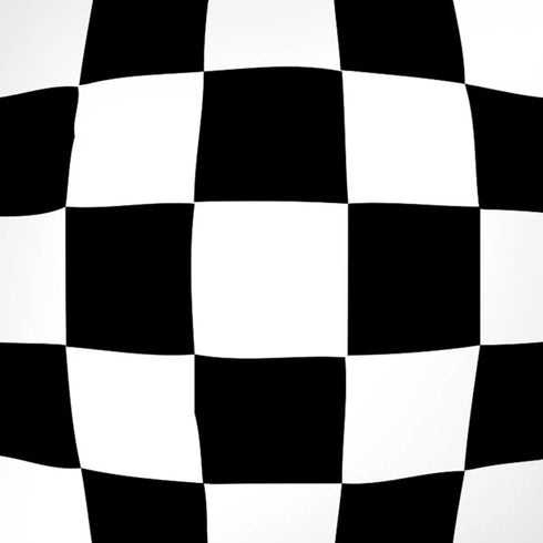 Black and White Zoomed Checkerboard iPhone XR Skin