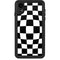 Black and White Zoomed Checkerboard iPhone XR Waterproof Case