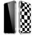 Black and White Zoomed Checkerboard iPhone XS Max Clear Case