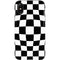 Black and White Zoomed Checkerboard iPhone XS Pro Case