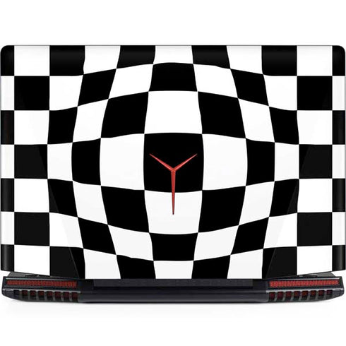 Black and White Zoomed Checkerboard Legion Y720 Skin