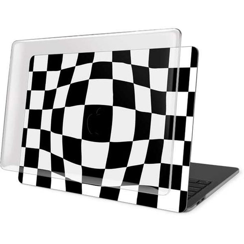 Black and White Zoomed Checkerboard MacBook Pro 13in (2020) Case plus Skin