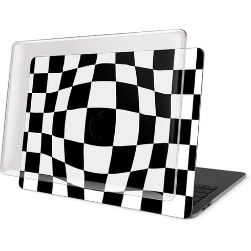 Black and White Zoomed Checkerboard MacBook Pro 16in (2019-20) Case plus Skin