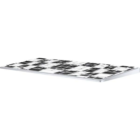 Black and White Zoomed Checkerboard Magic Keyboard Skin