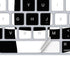 Black and White Zoomed Checkerboard Magic Keyboard Skin