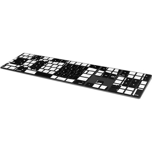 Black and White Zoomed Checkerboard Magic Keyboard with Numeric Keypad Skin