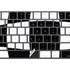 Black and White Zoomed Checkerboard Magic Keyboard with Numeric Keypad Skin