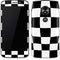 Black and White Zoomed Checkerboard Moto E5 Play Skin