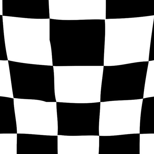 Black and White Zoomed Checkerboard Moto E5 Play Skin