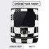 Black and White Zoomed Checkerboard Motorola RAZR Skin