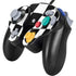 Black and White Zoomed Checkerboard Nintendo GameCube Controller Skin