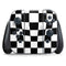 Black and White Zoomed Checkerboard Nintendo Switch (2017-2021) Joy-Con Controller Skin