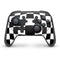 Black and White Zoomed Checkerboard Nintendo Switch Pro Controller Skin
