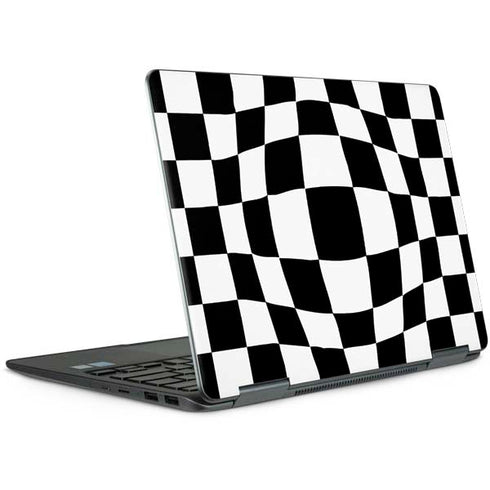 Black and White Zoomed Checkerboard Notebook 9 Pro 13in (2017) Skin