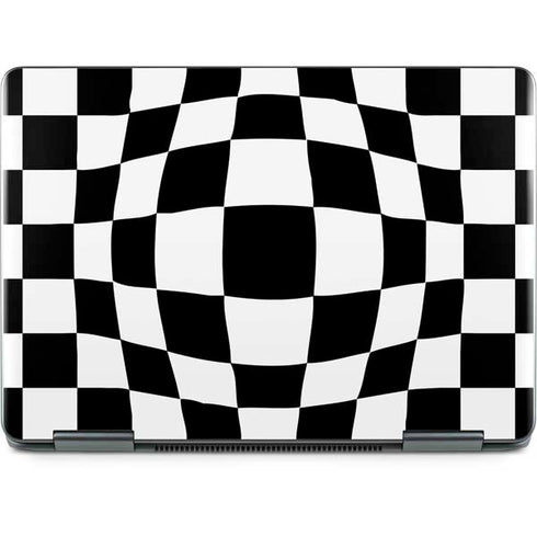 Black and White Zoomed Checkerboard Notebook 9 Pro 13in (2017) Skin
