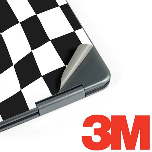 Black and White Zoomed Checkerboard Notebook 9 Pro 13in (2017) Skin