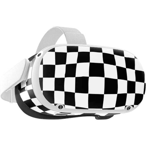 Black and White Zoomed Checkerboard Oculus Quest 2 Skin