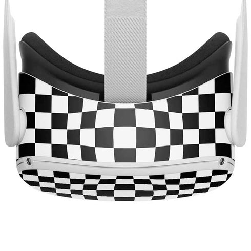 Black and White Zoomed Checkerboard Oculus Quest 2 Skin