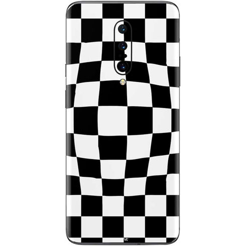 Black and White Zoomed Checkerboard OnePlus 7 Pro Skin