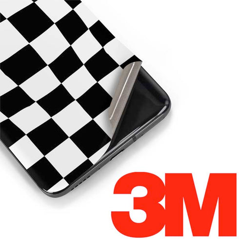 Black and White Zoomed Checkerboard OnePlus 7 Pro Skin