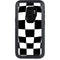 Black and White Zoomed Checkerboard Otterbox Defender Galaxy Skin