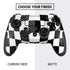 Black and White Zoomed Checkerboard PlayStation Scuf Vantage 2 Controller Skin