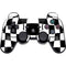 Black and White Zoomed Checkerboard PS3 Dual Shock wireless controller Skin