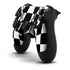 Black and White Zoomed Checkerboard PS4 Controller Skin