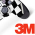 Black and White Zoomed Checkerboard PS4 Controller Skin