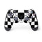 Black and White Zoomed Checkerboard PS4 Controller Skin