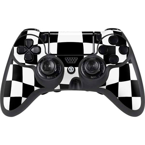Black and White Zoomed Checkerboard PS4/PC SCUF Impact Controller Skin