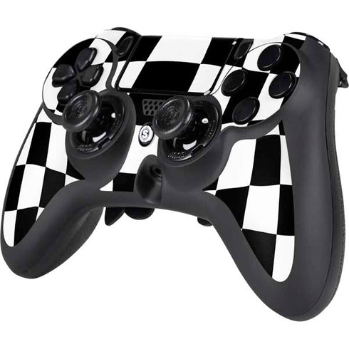 Black and White Zoomed Checkerboard PS4/PC SCUF Impact Controller Skin