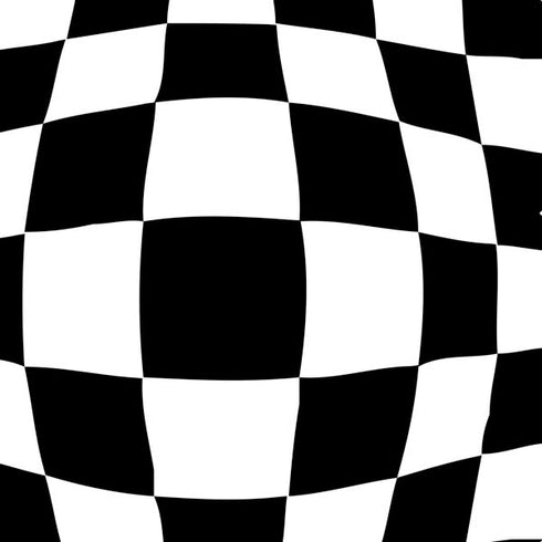 Black and White Zoomed Checkerboard PS4 Slim Skin