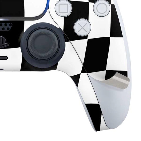 Black and White Zoomed Checkerboard PS5 Digital Edition Bundle Skin