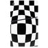 Black and White Zoomed Checkerboard PS5 Slim Disk Console Skin