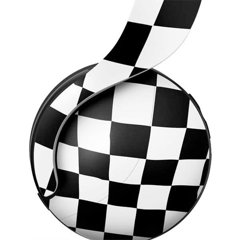 Black and White Zoomed Checkerboard PULSE 3D Wireless Headset for PS5 Skin