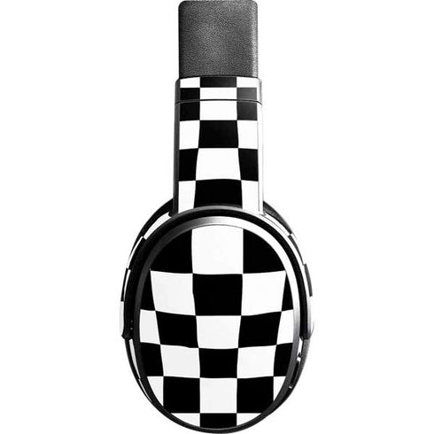 Black and White Zoomed Checkerboard Skullcandy Crusher Wireless Skin