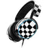 Black and White Zoomed Checkerboard SteelSeries Arctis 3 Skin