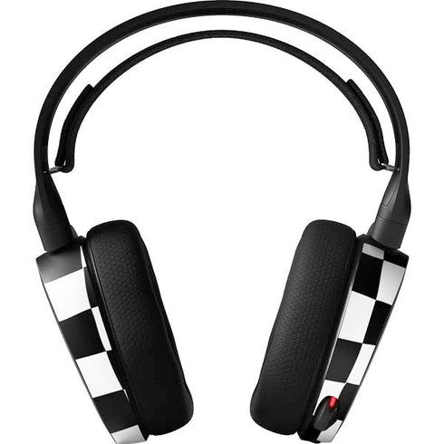 Black and White Zoomed Checkerboard SteelSeries Arctis 5 Skin