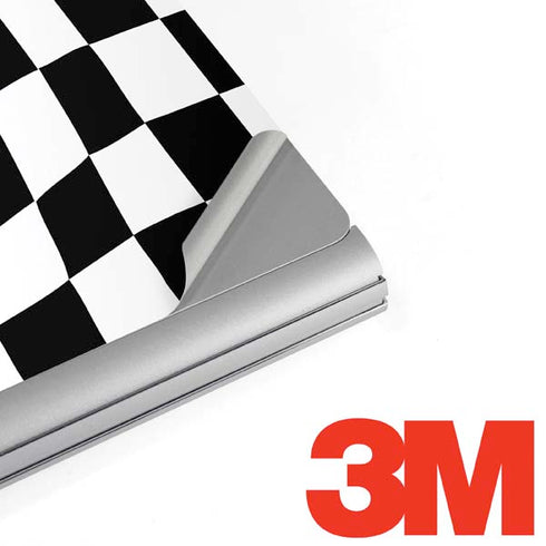 Black and White Zoomed Checkerboard Surface Book 2 15in Skin