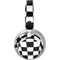 Black and White Zoomed Checkerboard Surface Headphones Skin