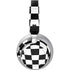 Black and White Zoomed Checkerboard Surface Headphones Skin