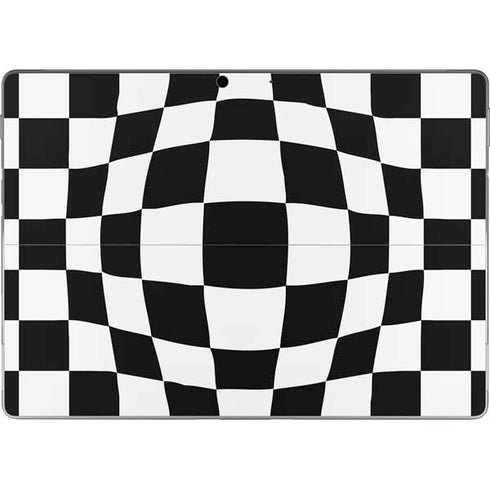 Black and White Zoomed Checkerboard Surface Pro 8 Skin