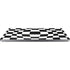 Black and White Zoomed Checkerboard Universal Laptop 11in (8.8 x 6.2in) Skin
