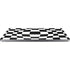 Black and White Zoomed Checkerboard Universal Laptop 12in (9.8 x 6.8in) Skin